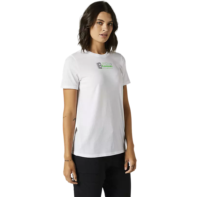 Fox Racing Womens Kawasaki White Tee